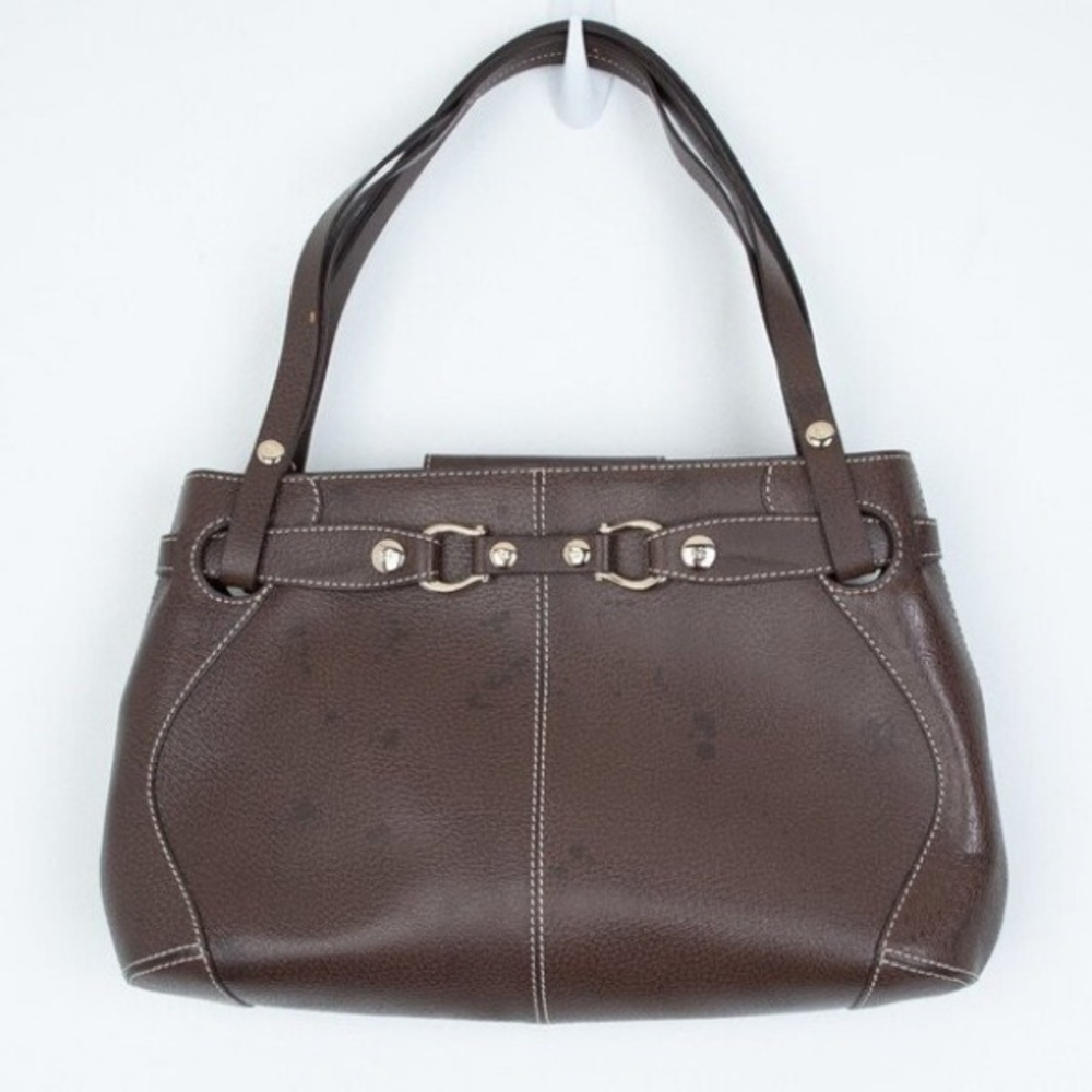 Chic Brown Leather Shoulder Bag